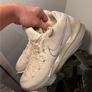 LeBron Nike Beige Basketball Shoes